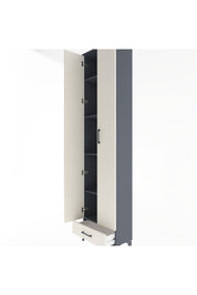 Arges Dolap 5 Raflı Tek Çekmeceli 2 Kapaklı 60x30x243 - S32M077V4A
