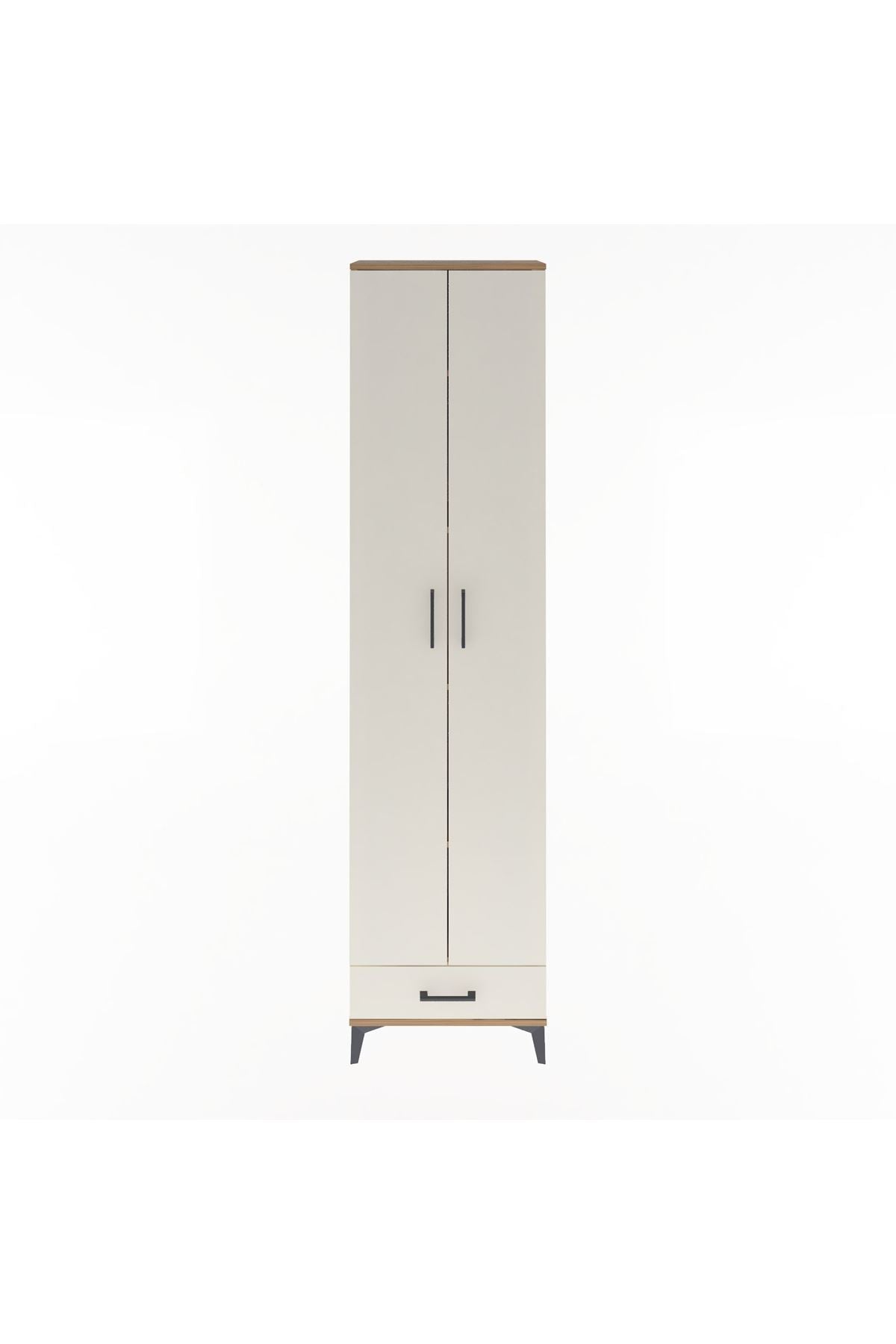 Arges Dolap 5 Raflı Tek Çekmeceli 2 Kapaklı 60x30x243 - S32M077V7A