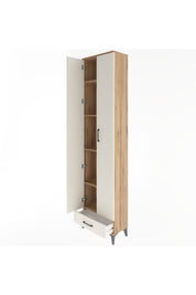 Arges Dolap 5 Raflı Tek Çekmeceli 2 Kapaklı 60x30x243 - S32M077V7A