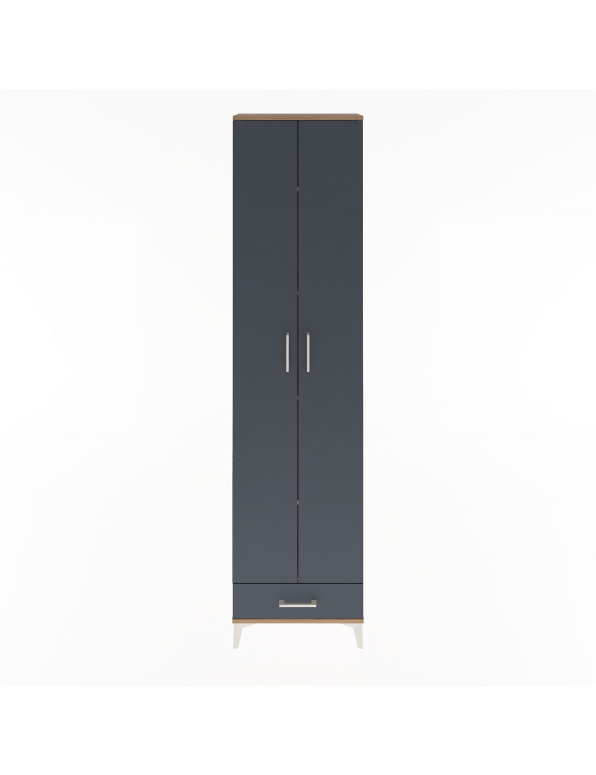 Arges Dolap 5 Raflı Tek Çekmeceli 2 Kapaklı 60x30x243 - S32M077V8A