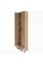 Arges Dolap 5 Raflı Tek Çekmeceli 2 Kapaklı 60x30x243 - S32M077V9A