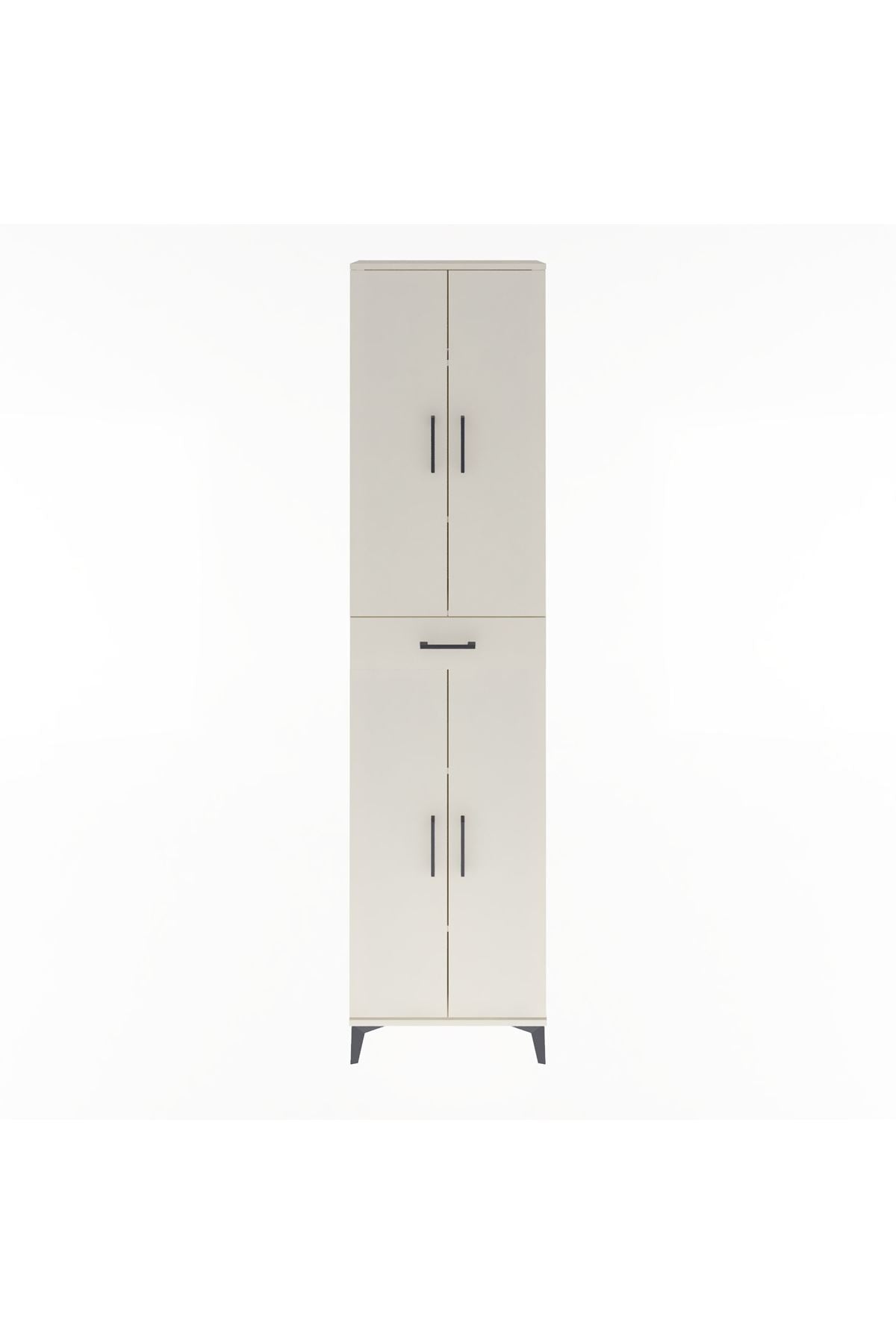 Arges Dolap 5 Raflı Tek Çekmeceli 4 Kapaklı 60x30x243 - S32M078V1A
