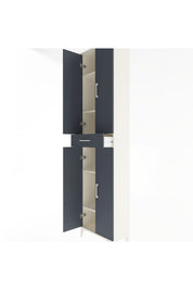Arges Dolap 5 Raflı Tek Çekmeceli 4 Kapaklı 60x30x243 - S32M078V2A
