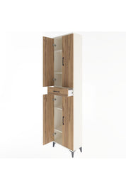 Arges Dolap 5 Raflı Tek Çekmeceli 4 Kapaklı 60x30x243 - S32M078V3A