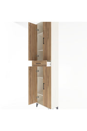 Arges Dolap 5 Raflı Tek Çekmeceli 4 Kapaklı 60x30x243 - S32M078V3A