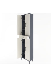 Arges Dolap 5 Raflı Tek Çekmeceli 4 Kapaklı 60x30x243 - S32M078V4A
