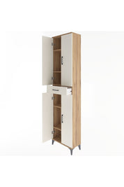 Arges Dolap 5 Raflı Tek Çekmeceli 4 Kapaklı 60x30x243 - S32M078V7A