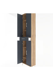 Arges Dolap 5 Raflı Tek Çekmeceli 4 Kapaklı 60x30x243 - S32M078V8A