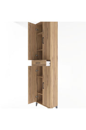Arges Dolap 5 Raflı Tek Çekmeceli 4 Kapaklı 60x30x243 - S32M078V9A