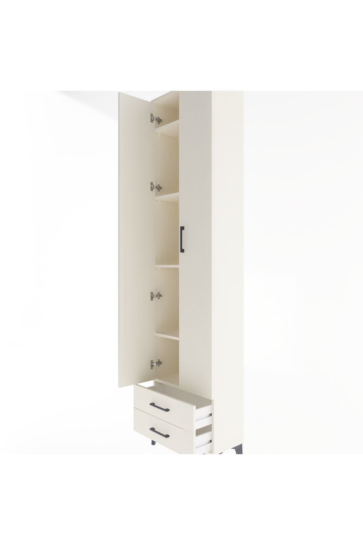 Arges Dolap 5 Raflı 2 Çekmeceli 2 Kapaklı 60x30x243 - S32M079V1A