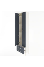 Arges Dolap 5 Raflı 2 Çekmeceli 2 Kapaklı 60x30x243 - S32M079V2A
