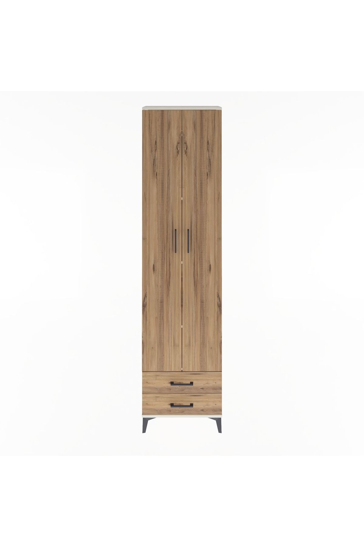 Arges Dolap 5 Raflı 2 Çekmeceli 2 Kapaklı 60x30x243 - S32M079V3A