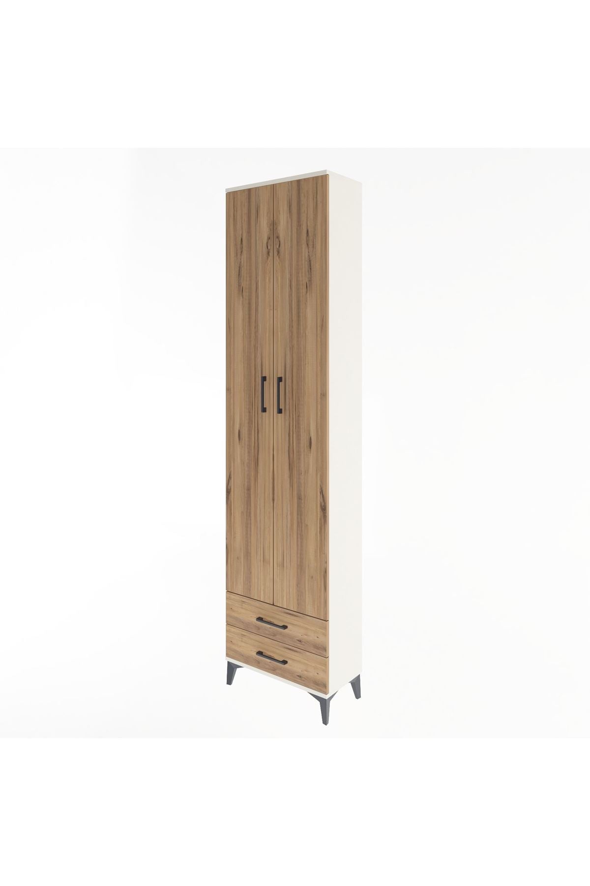 Arges Dolap 5 Raflı 2 Çekmeceli 2 Kapaklı 60x30x243 - S32M079V3A