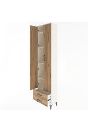 Arges Dolap 5 Raflı 2 Çekmeceli 2 Kapaklı 60x30x243 - S32M079V3A