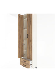 Arges Dolap 5 Raflı 2 Çekmeceli 2 Kapaklı 60x30x243 - S32M079V3A