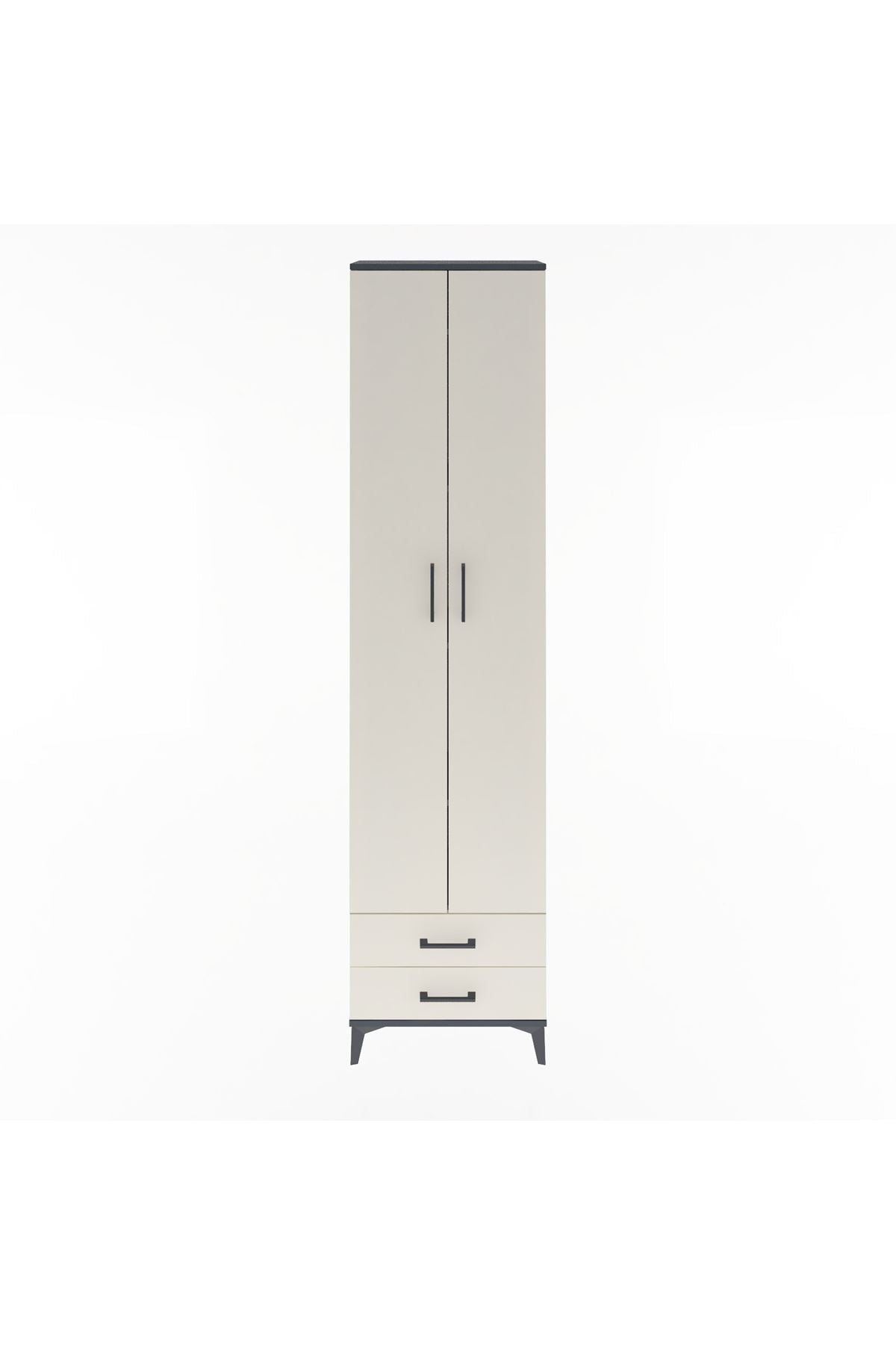 Arges Dolap 5 Raflı 2 Çekmeceli 2 Kapaklı 60x30x243 - S32M079V4A