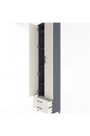 Arges Dolap 5 Raflı 2 Çekmeceli 2 Kapaklı 60x30x243 - S32M079V4A