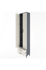 Arges Dolap 5 Raflı 2 Çekmeceli 2 Kapaklı 60x30x243 - S32M079V4A