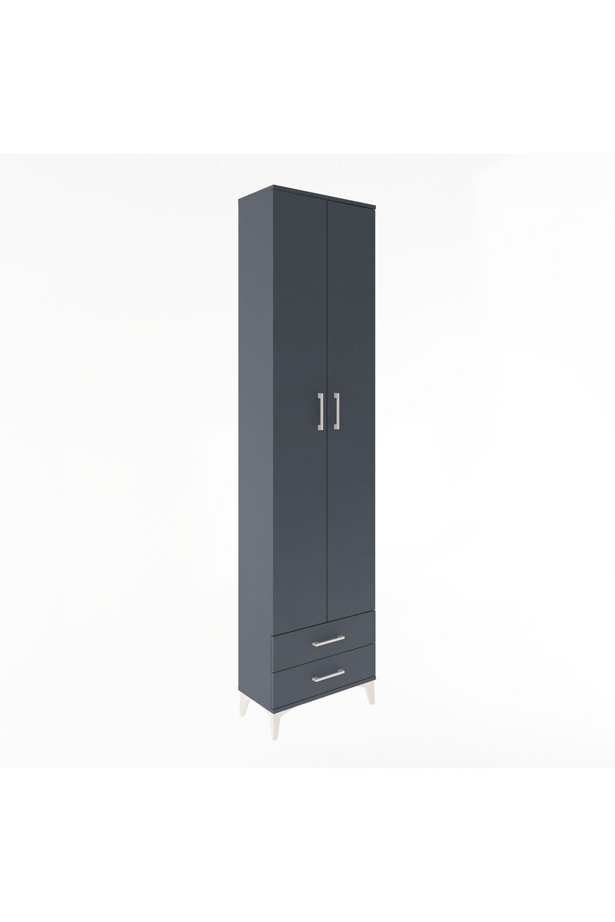 Arges Dolap 5 Raflı 2 Çekmeceli 2 Kapaklı 60x30x243 - S32M079V5A