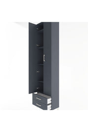 Arges Dolap 5 Raflı 2 Çekmeceli 2 Kapaklı 60x30x243 - S32M079V5A