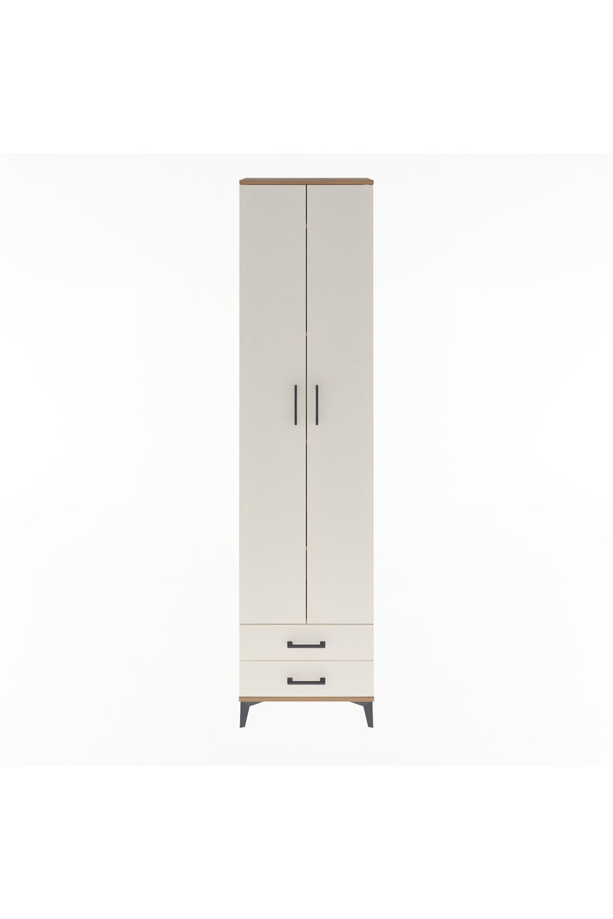 Arges Dolap 5 Raflı 2 Çekmeceli 2 Kapaklı 60x30x243 - S32M079V7A