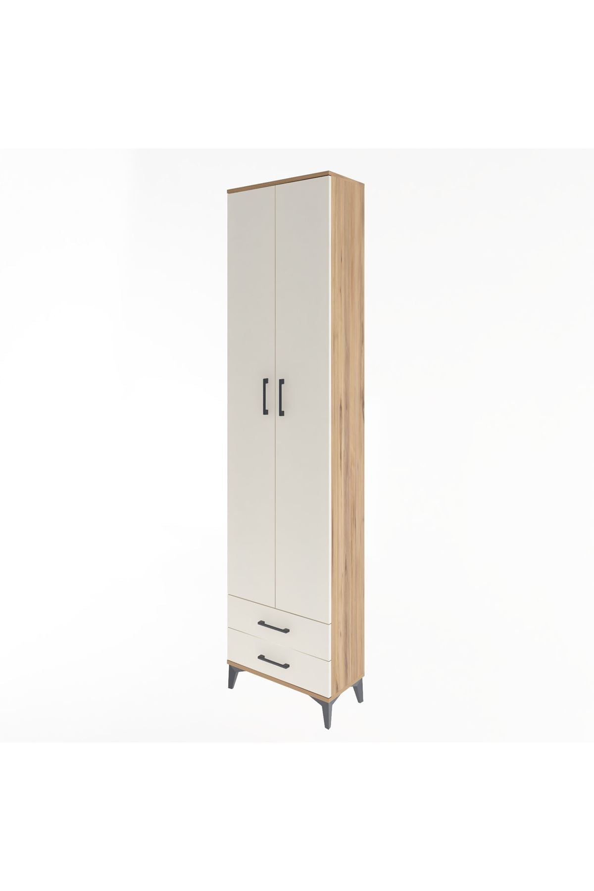 Arges Dolap 5 Raflı 2 Çekmeceli 2 Kapaklı 60x30x243 - S32M079V7A