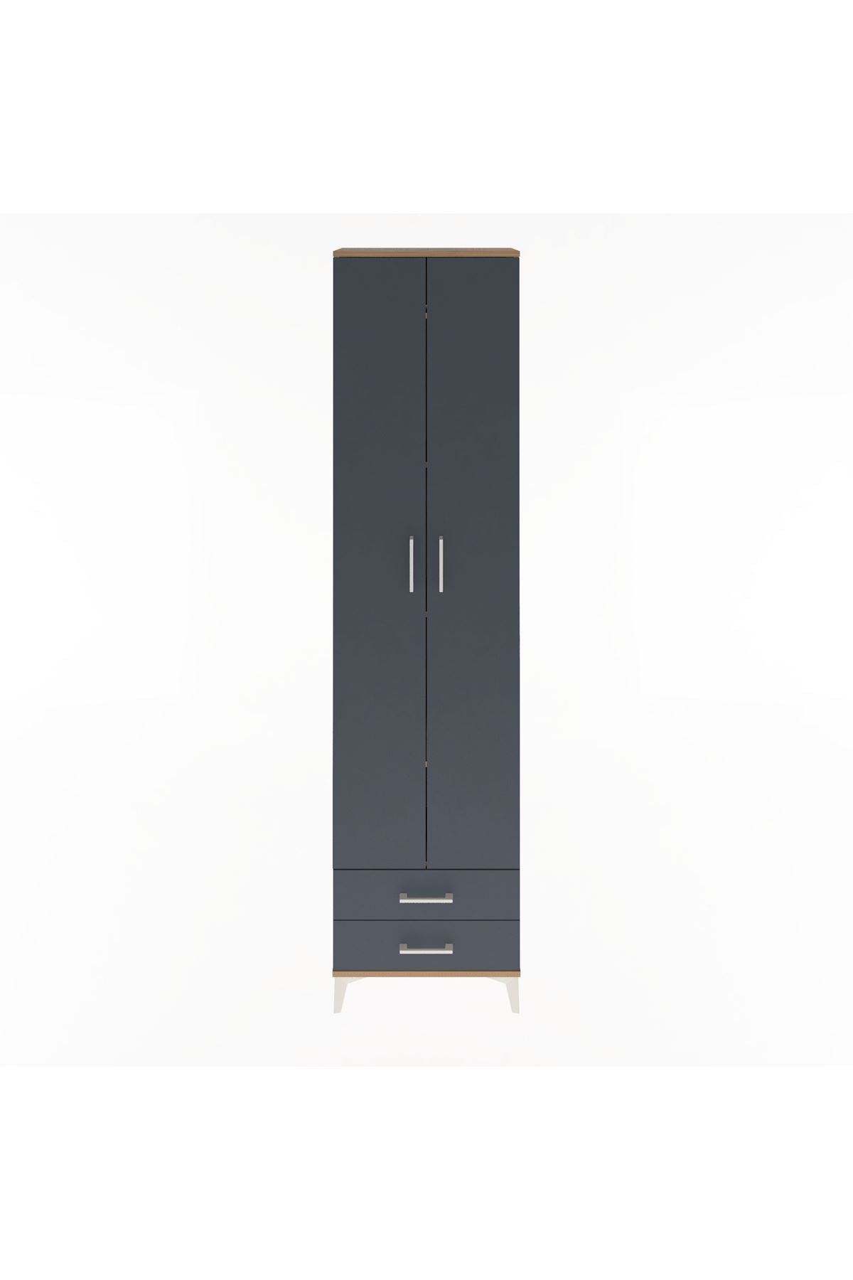 Arges Dolap 5 Raflı 2 Çekmeceli 2 Kapaklı 60x30x243 - S32M079V8A