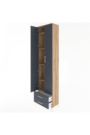 Arges Dolap 5 Raflı 2 Çekmeceli 2 Kapaklı 60x30x243 - S32M079V8A