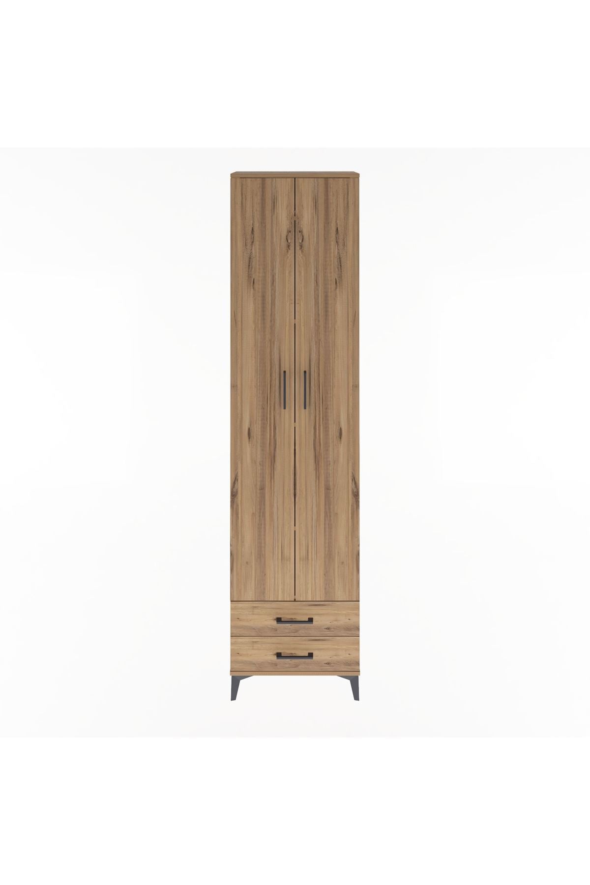 Arges Dolap 5 Raflı 2 Çekmeceli 2 Kapaklı 60x30x243 - S32M079V9A