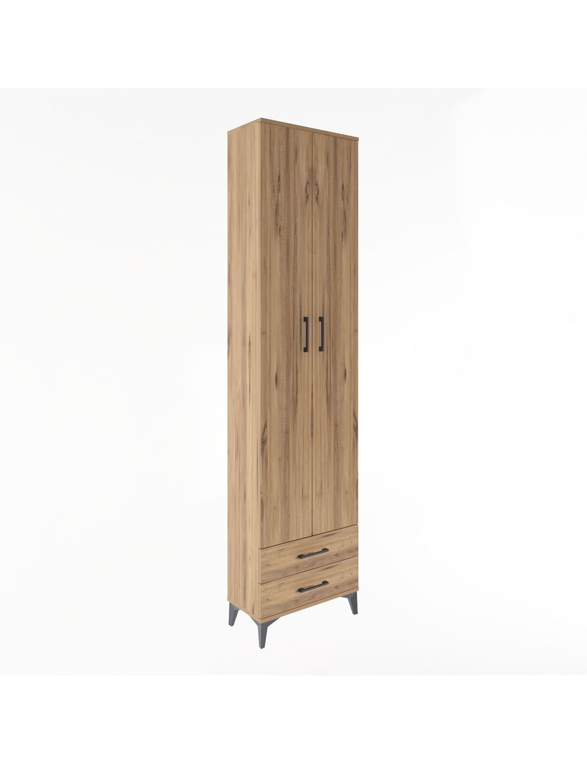 Arges Dolap 5 Raflı 2 Çekmeceli 2 Kapaklı 60x30x243 - S32M079V9A