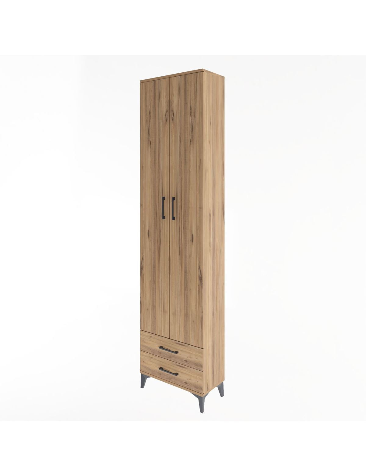 Arges Dolap 5 Raflı 2 Çekmeceli 2 Kapaklı 60x30x243 - S32M079V9A