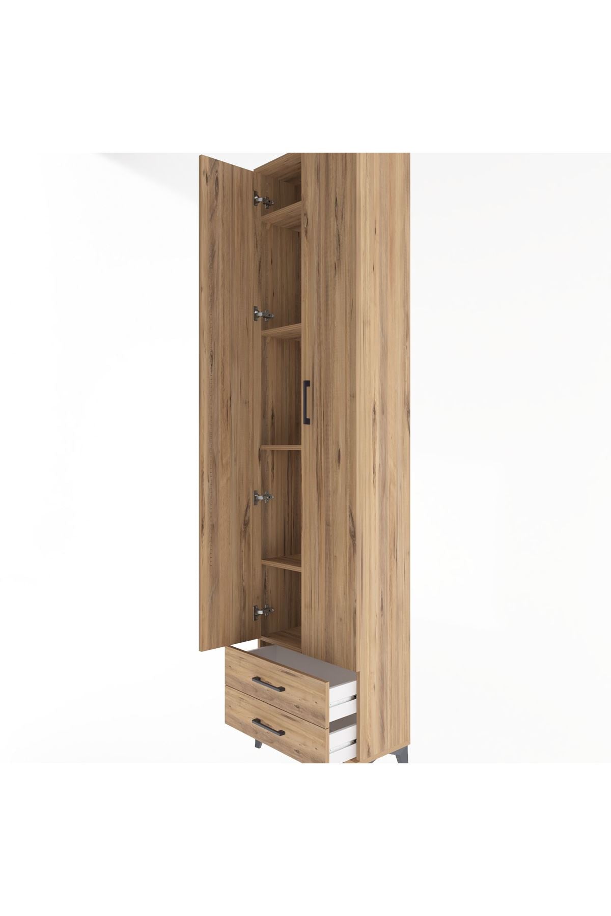 Arges Dolap 5 Raflı 2 Çekmeceli 2 Kapaklı 60x30x243 - S32M079V9A