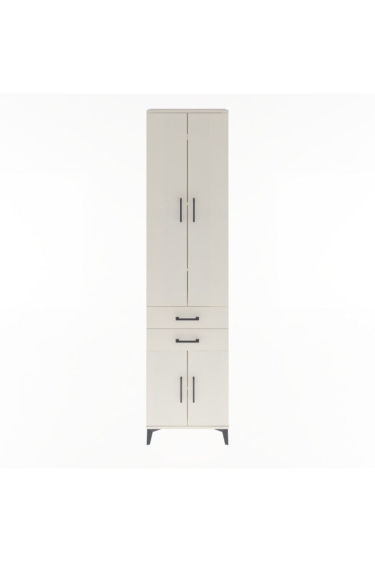 Arges Dolap 5 Raflı 2 Çekmeceli 4 Kapaklı 60x30x243 - S32M080V1A