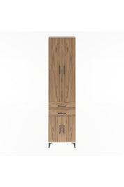 Arges Dolap 5 Raflı 2 Çekmeceli 4 Kapaklı 60x30x243 - S32M080V3A