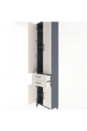 Arges Dolap 5 Raflı 2 Çekmeceli 4 Kapaklı 60x30x243 - S32M080V4A