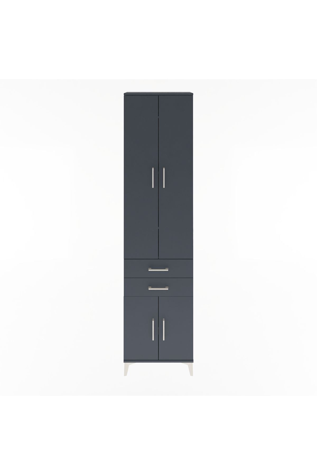 Arges Dolap 5 Raflı 2 Çekmeceli 4 Kapaklı 60x30x243 - S32M080V5A