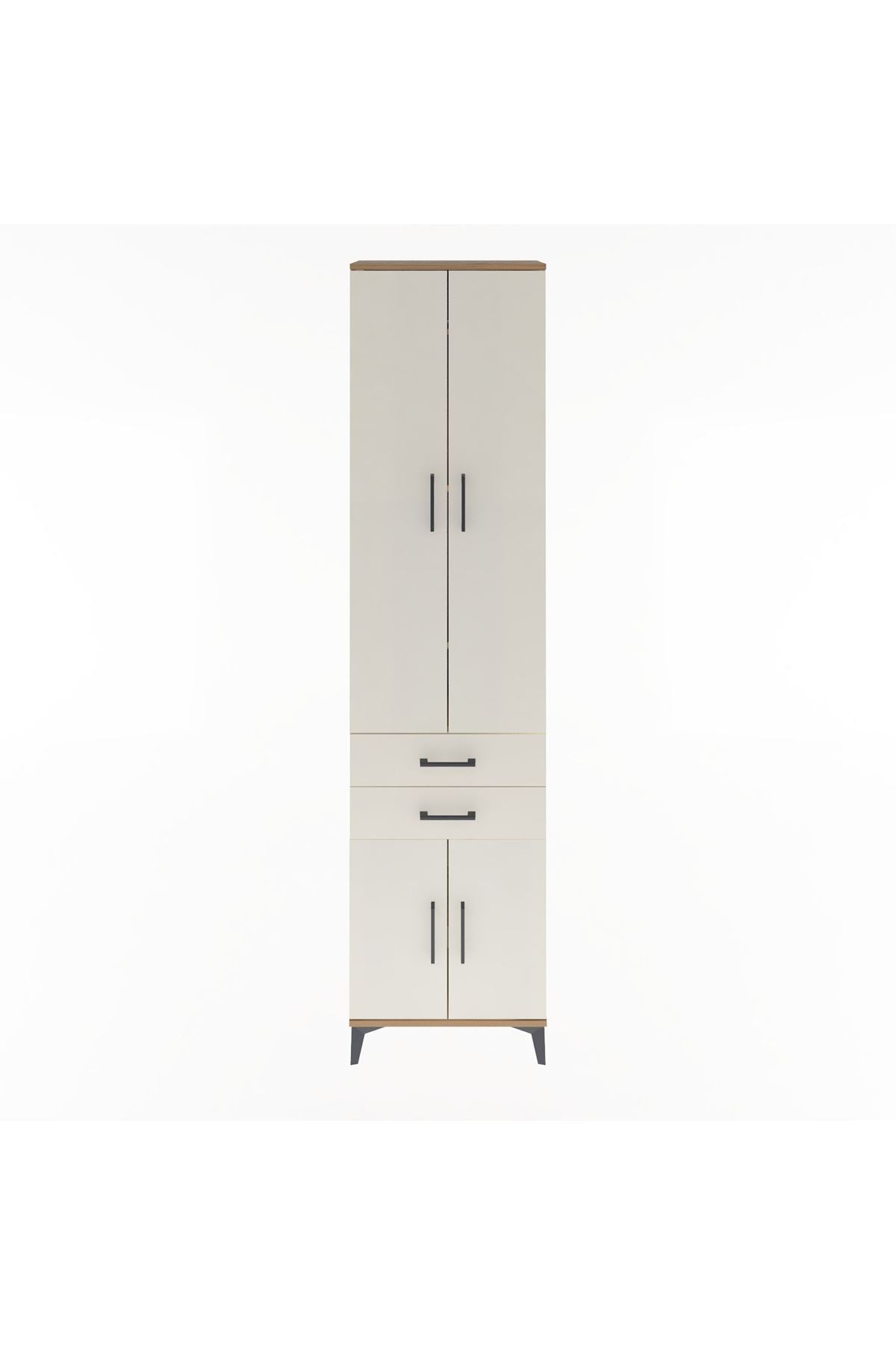 Arges Dolap 5 Raflı 2 Çekmeceli 4 Kapaklı 60x30x243 - S32M080V7A