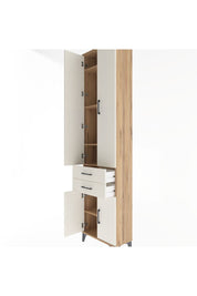 Arges Dolap 5 Raflı 2 Çekmeceli 4 Kapaklı 60x30x243 - S32M080V7A