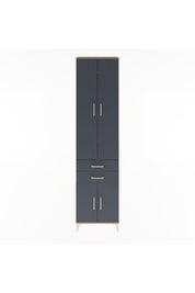 Arges Dolap 5 Raflı 2 Çekmeceli 4 Kapaklı 60x30x243 - S32M080V8A