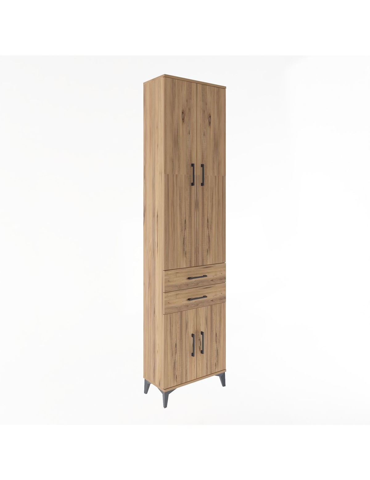 Arges Dolap 5 Raflı 2 Çekmeceli 4 Kapaklı 60x30x243 - S32M080V9A