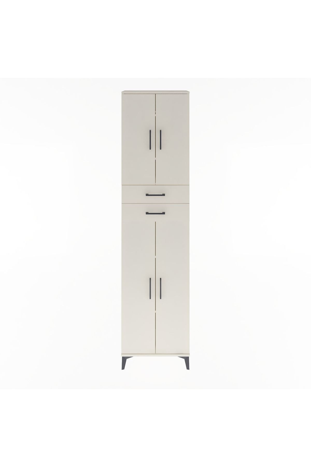 Arges Dolap 5 Raflı 2 Çekmeceli 4 Kapaklı 60x30x243 - S32M081V1A