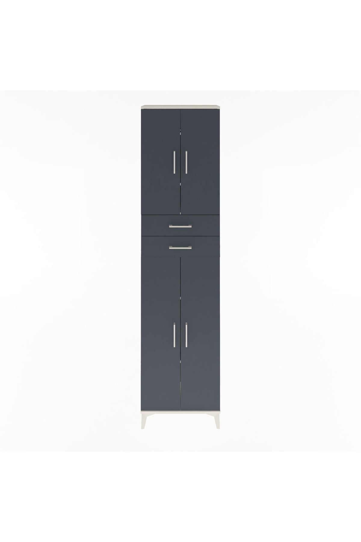 Arges Dolap 5 Raflı 2 Çekmeceli 4 Kapaklı 60x30x243 - S32M081V2A