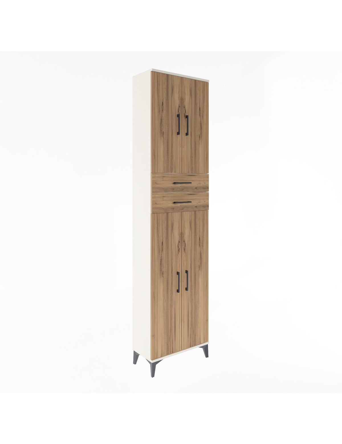 Arges Dolap 5 Raflı 2 Çekmeceli 4 Kapaklı 60x30x243 - S32M081V3A