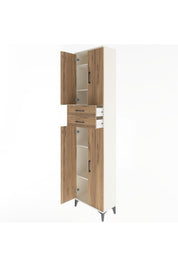Arges Dolap 5 Raflı 2 Çekmeceli 4 Kapaklı 60x30x243 - S32M081V3A