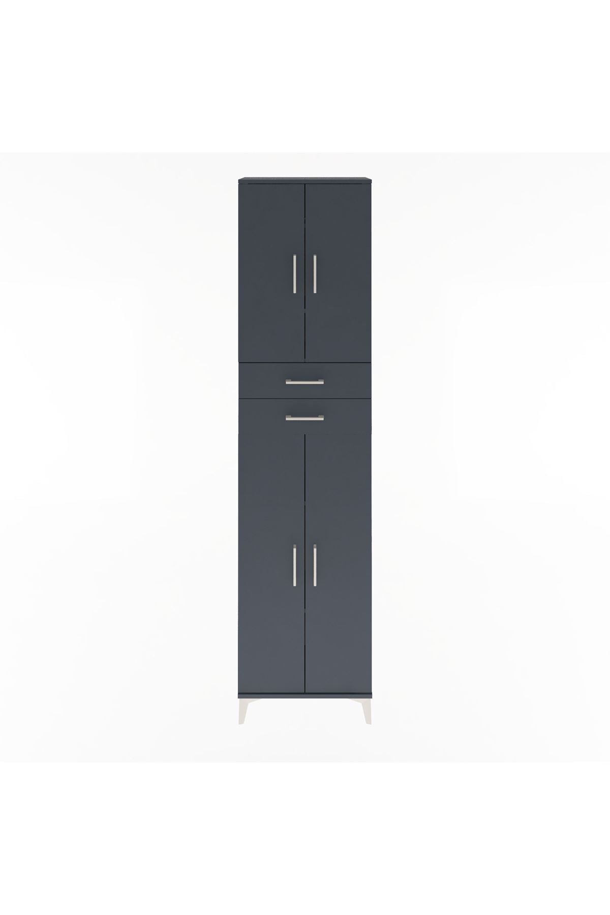 Arges Dolap 5 Raflı 2 Çekmeceli 4 Kapaklı 60x30x243 - S32M081V5A