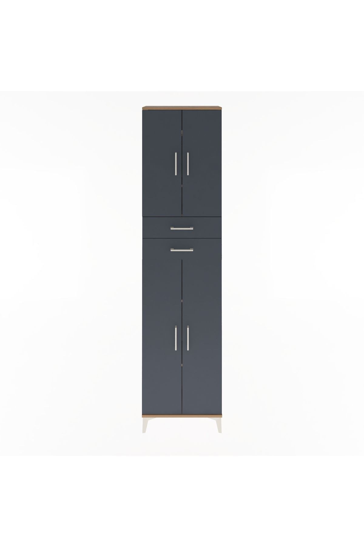 Arges Dolap 5 Raflı 2 Çekmeceli 4 Kapaklı 60x30x243 - S32M081V8A