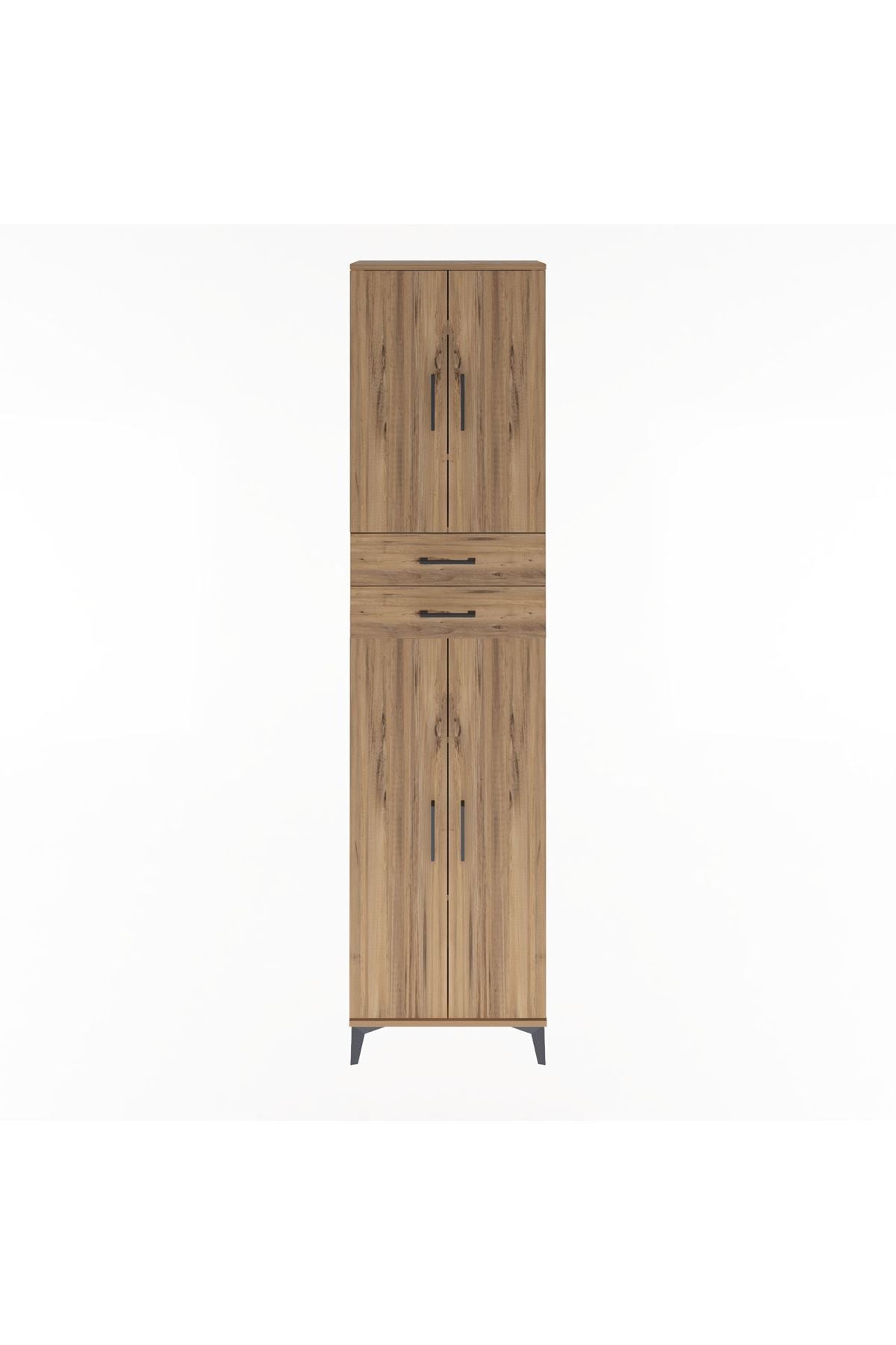 Arges Dolap 5 Raflı 2 Çekmeceli 4 Kapaklı 60x30x243 - S32M081V9A