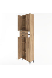 Arges Dolap 5 Raflı 2 Çekmeceli 4 Kapaklı 60x30x243 - S32M081V9A
