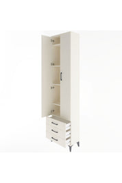 Arges Dolap 5 Raflı 3 Çekmeceli 2 Kapaklı 60x30x243 - S32M082V1A