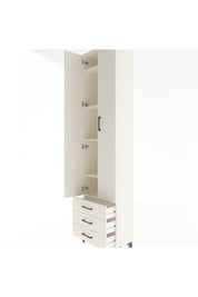 Arges Dolap 5 Raflı 3 Çekmeceli 2 Kapaklı 60x30x243 - S32M082V1A